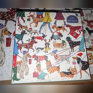🧩500 Piece Galison Winter Dogs Puzzle
